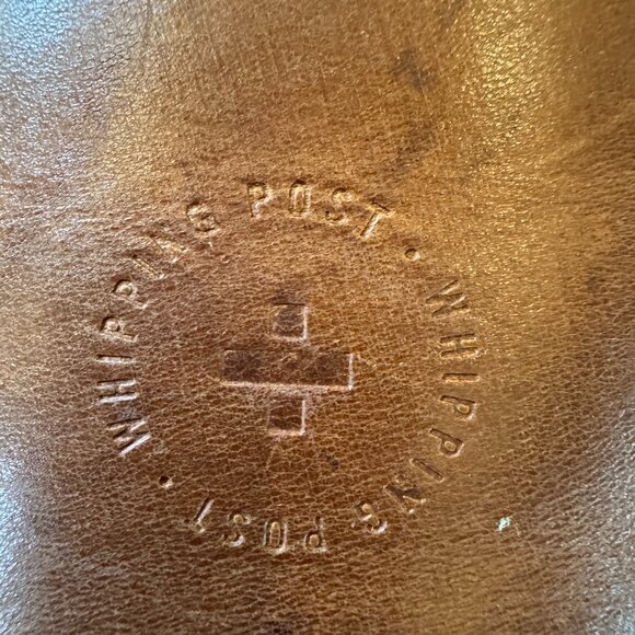 Whipping Post mens' all leather large messenger bag with buckle closure - Picture 14 of 16